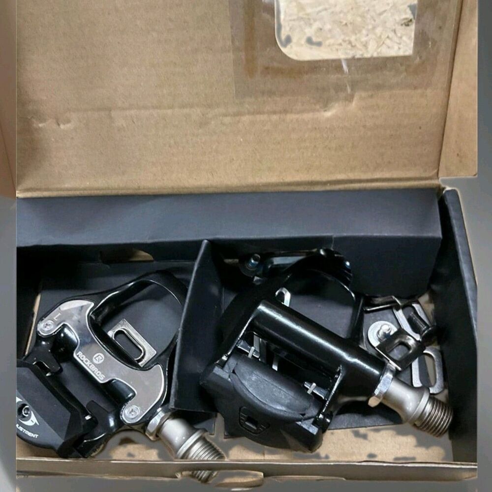ROCKBROS Self-Lock Road Bike Pedals – Shimano SPD-SL Compatible Open Box